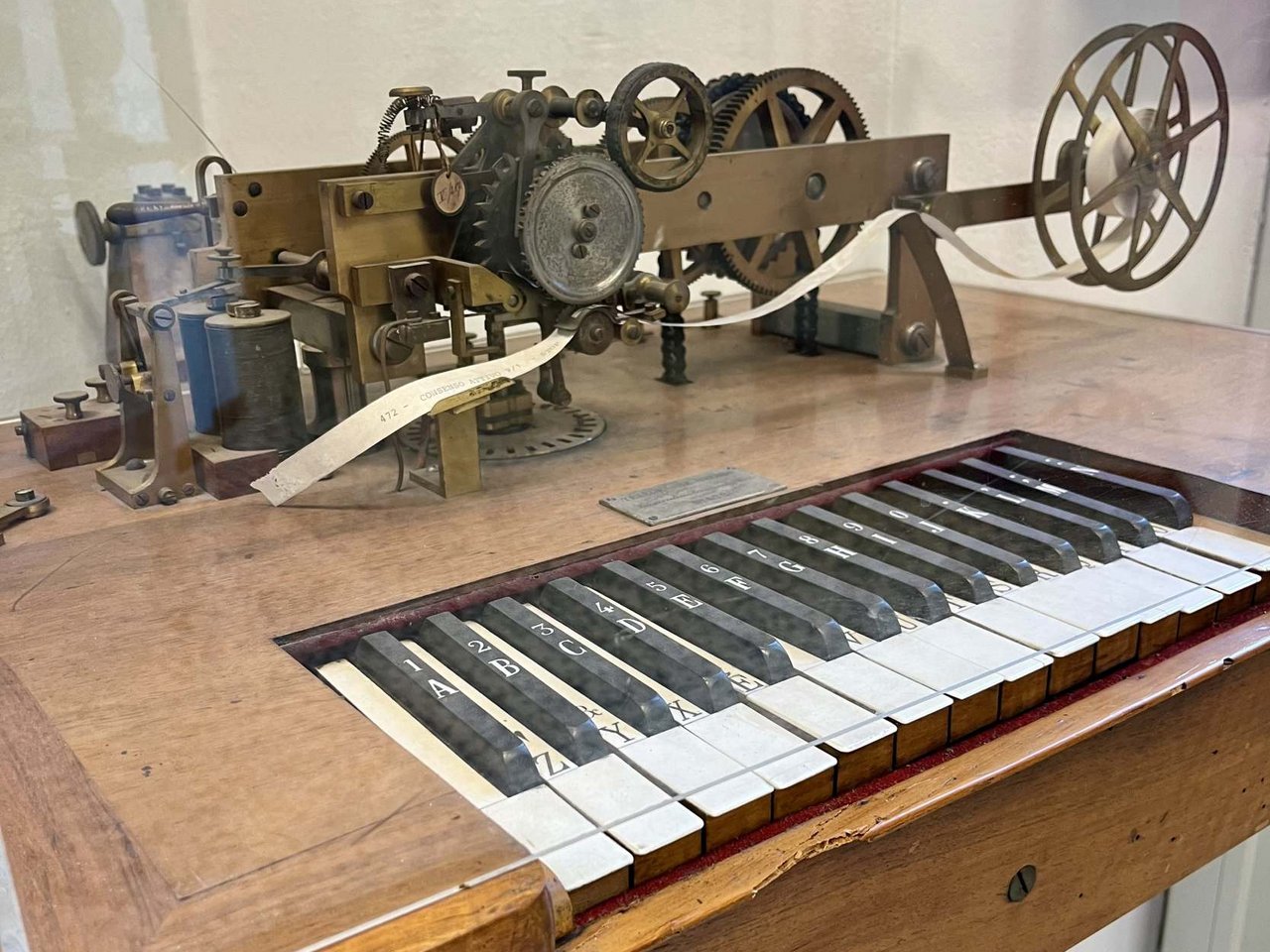 Hughes type-printing telegraph