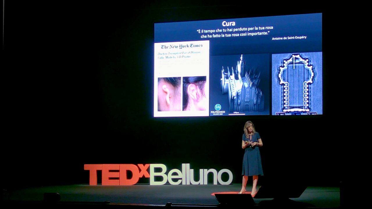 Bianca Maria Colosimo durante il suo intervento al TEDx di Belluno