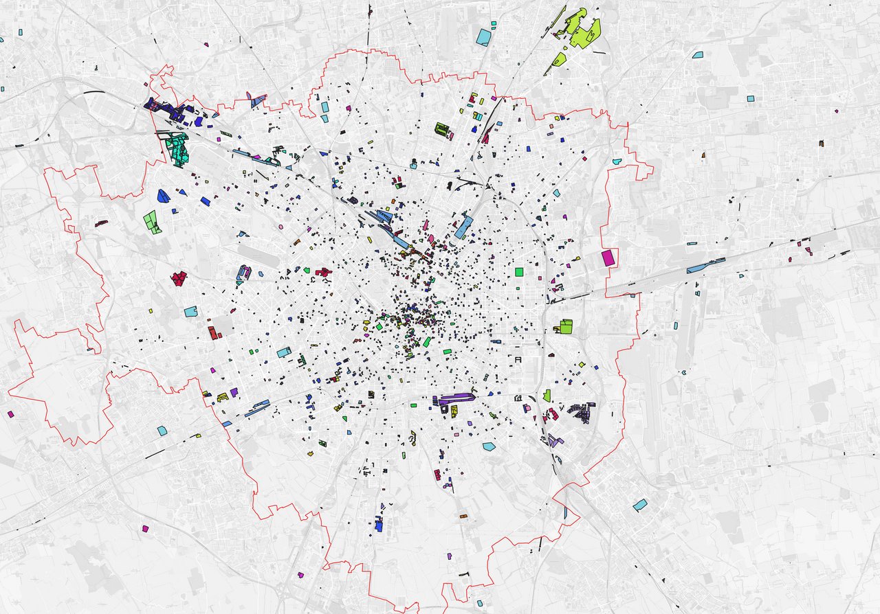 Mapping of overall financialization in Milan produced using the SISTER system. 