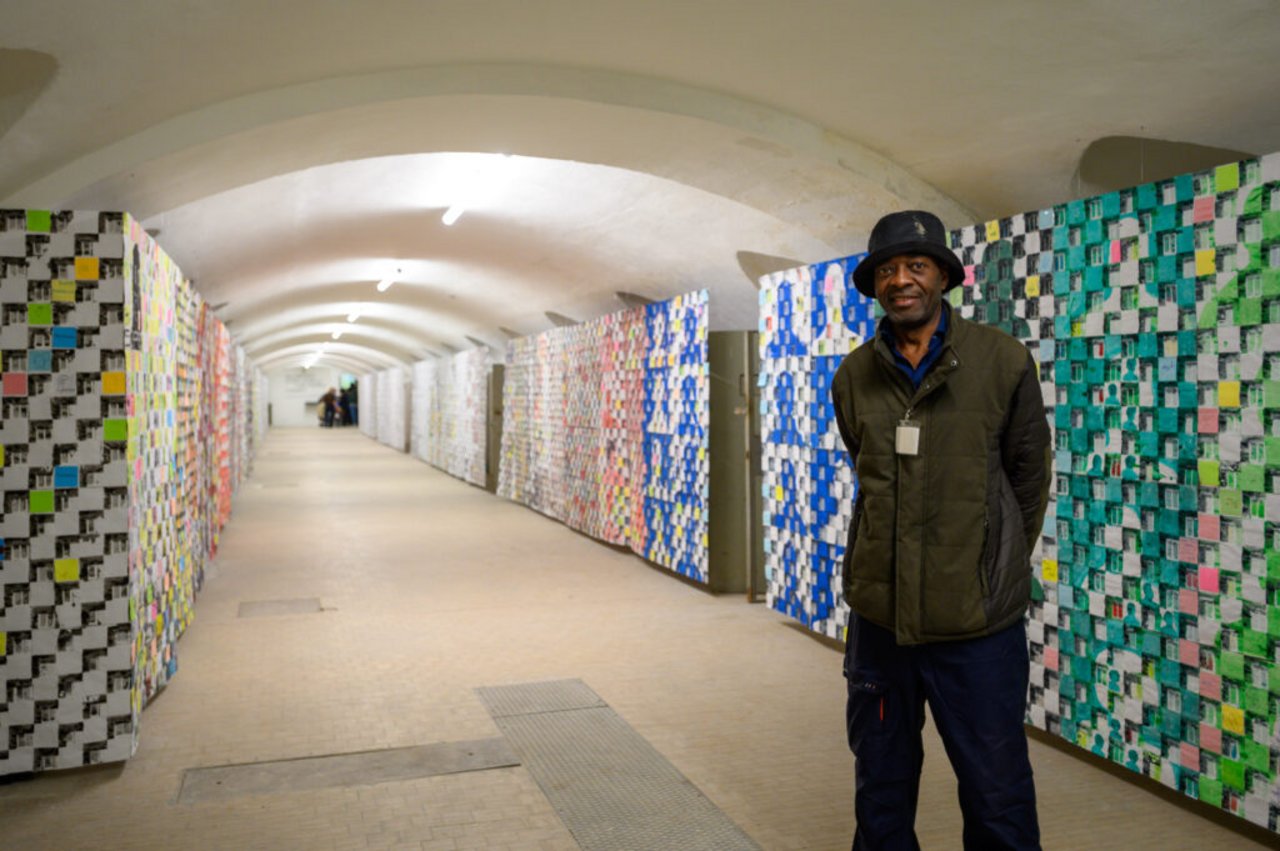 L’artista Maurice Pefura