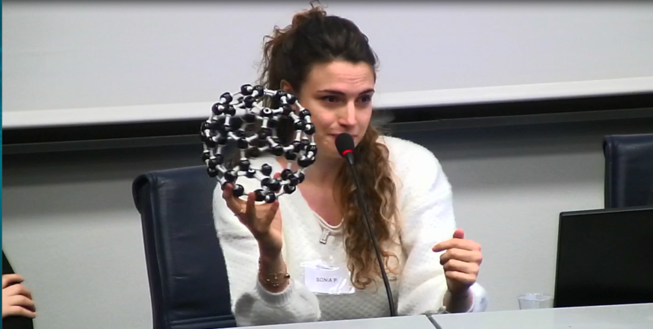Sonia Peggiani ad un evento divulgativo