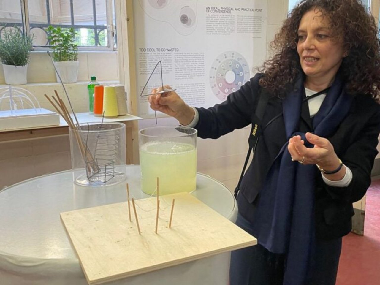 Alessandra Zanelli and her Actuated Knit installation at Design Week 2025