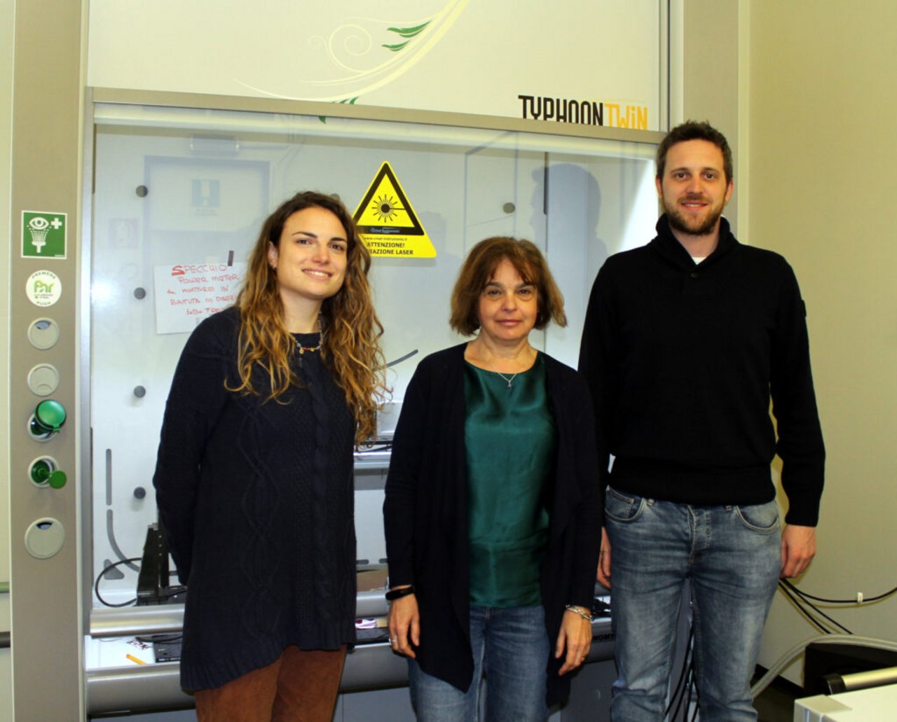 The EspLORE research team: Sonia Peggiani, Anna Facibeni and Alessandro Vitale