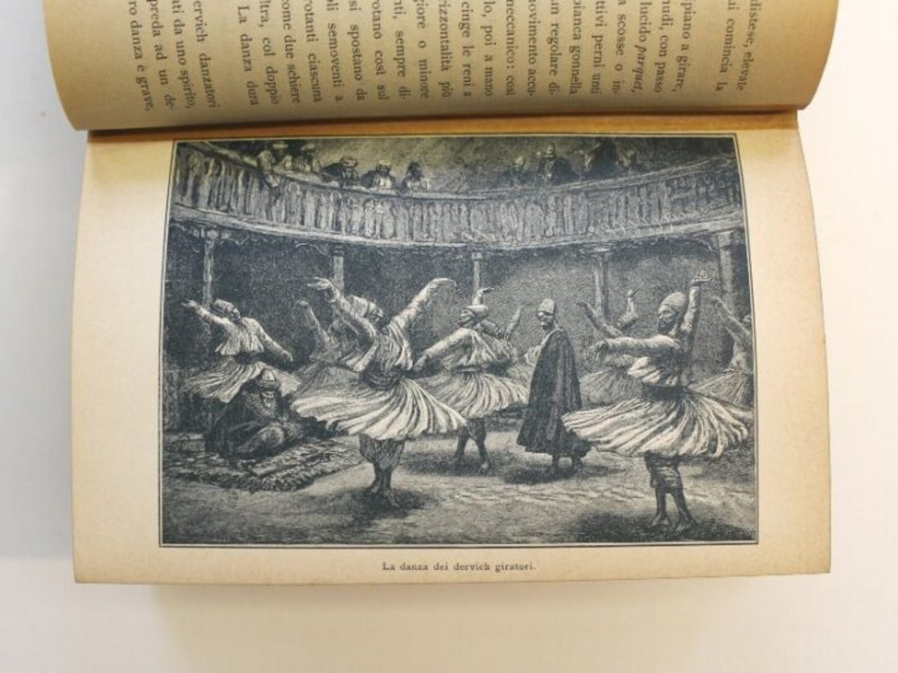 Illustrazione sulla danza dei dervisci nel volume “Da Milano a Damasco”