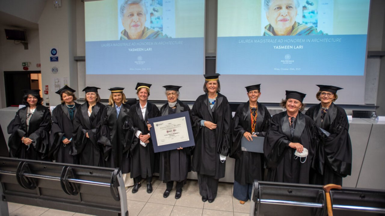 Laurea Magistrale ah honorem a Yasmeen Lari