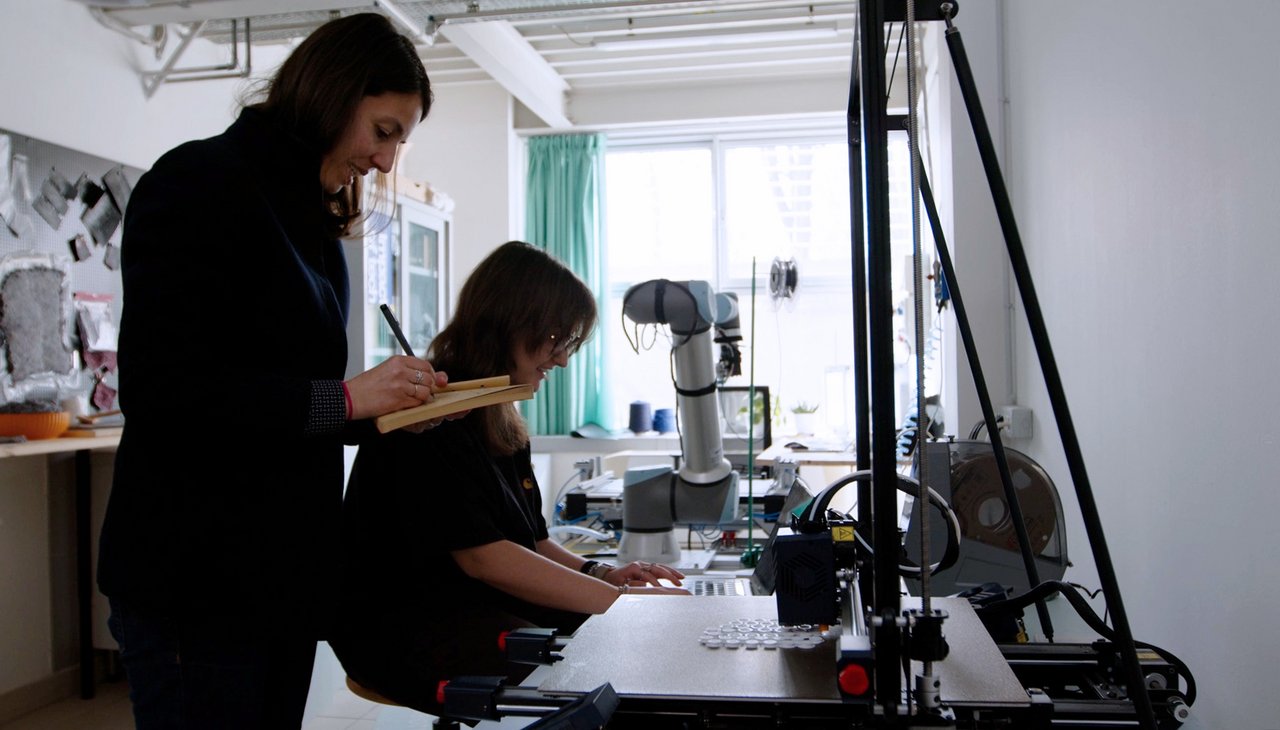 Daria Casciani in laboratorio