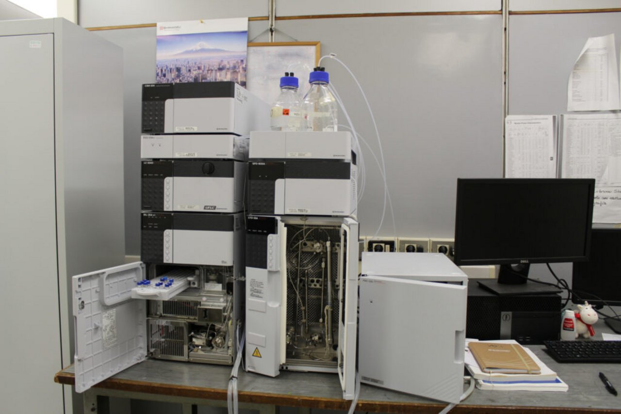 Lab equipment for HPLC