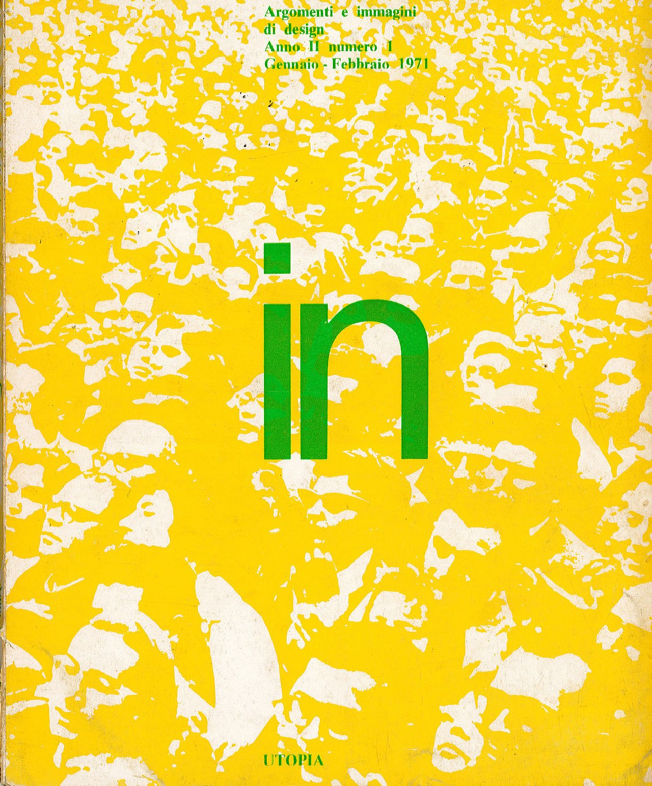 1° n. Rivista IN – Argomenti e Immagini di Design, 1971