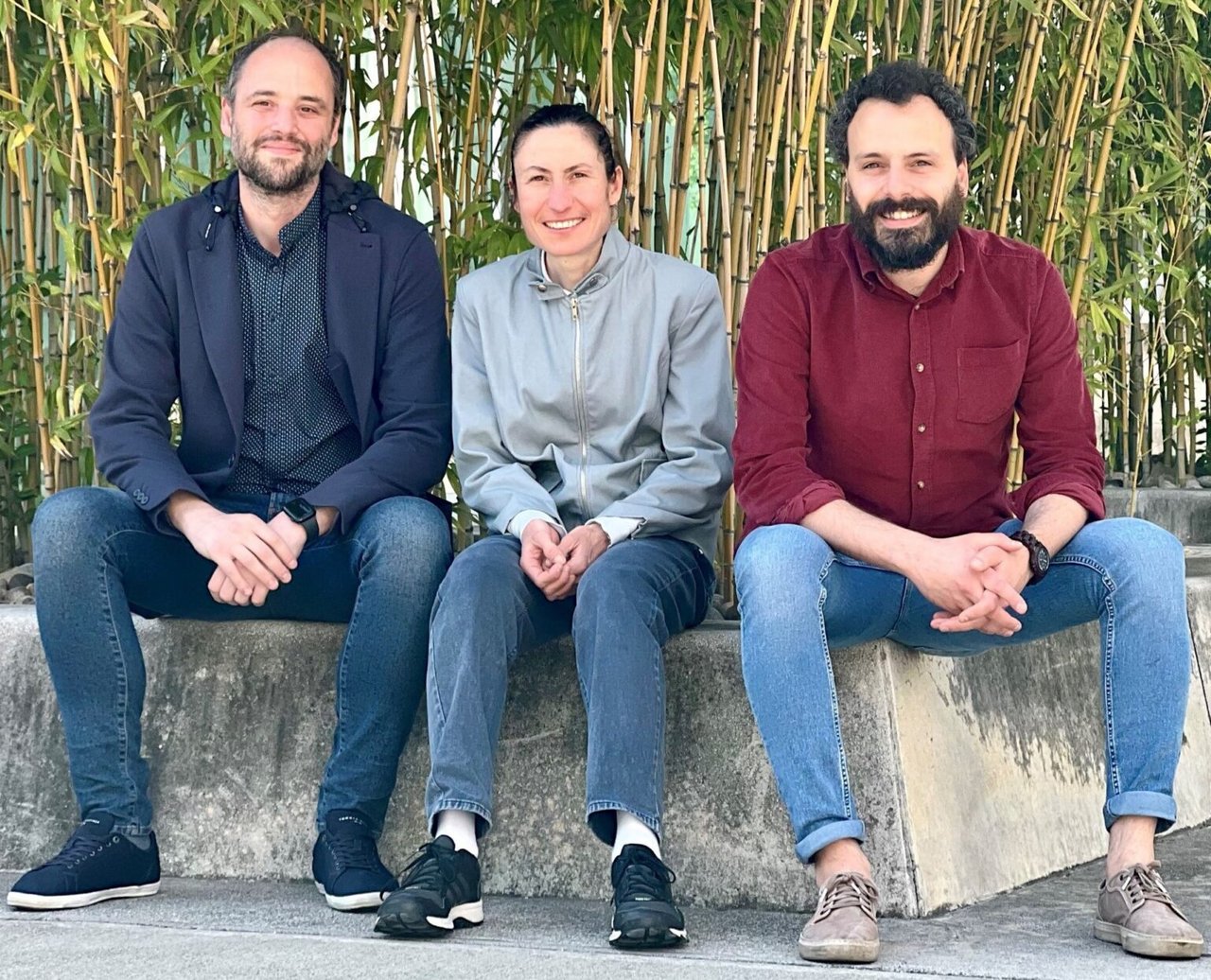 The team at DICA: left to right, Giulio Zani, Greta Cornaggia and Marco Rampini