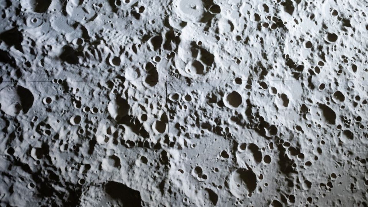 Capture of a region of Moon diorama in ASTRA laboratory