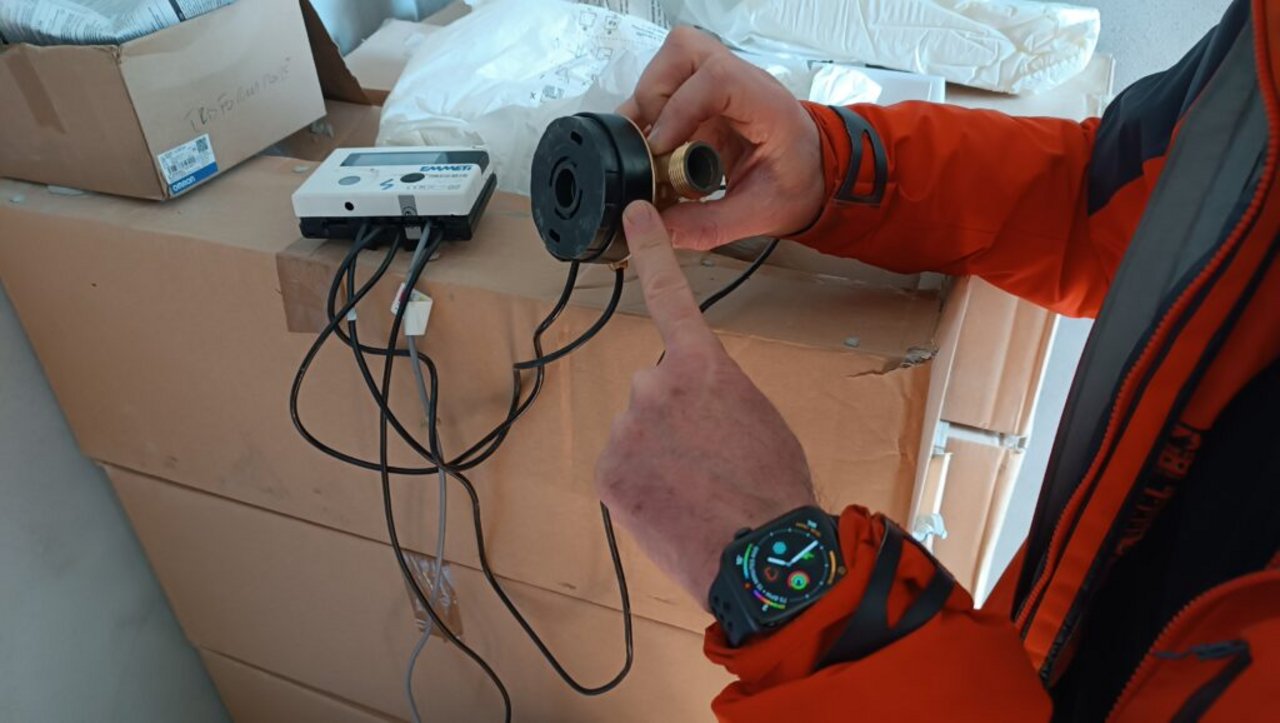 Un sensori della centrale termica