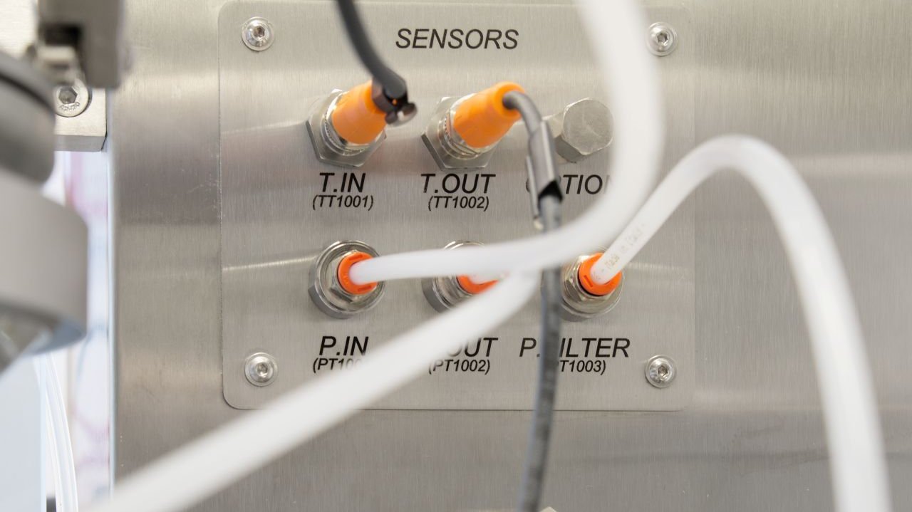Sensori per il monitoraggio del funzionamento della macchina di Spray Dryer