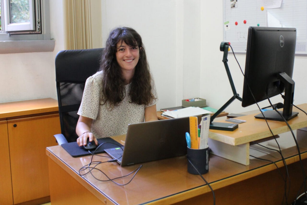 Anna Corti al lavoro