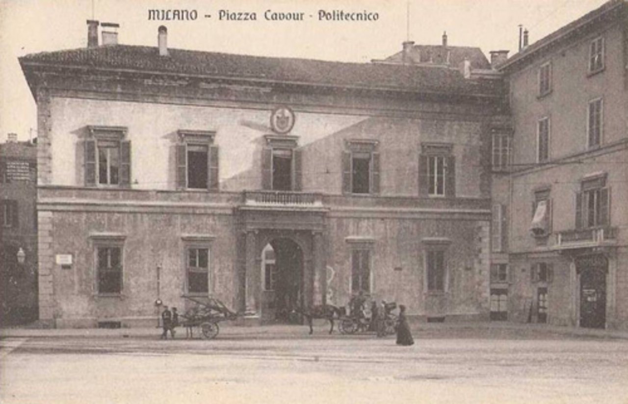 Prima sede del Politecnico di Milano in piazza Cavour