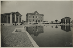 Foto d'epoca della piscina Giulio Romano