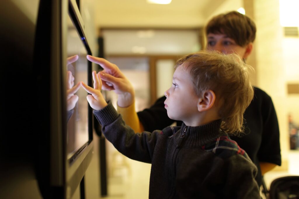 Children in museum