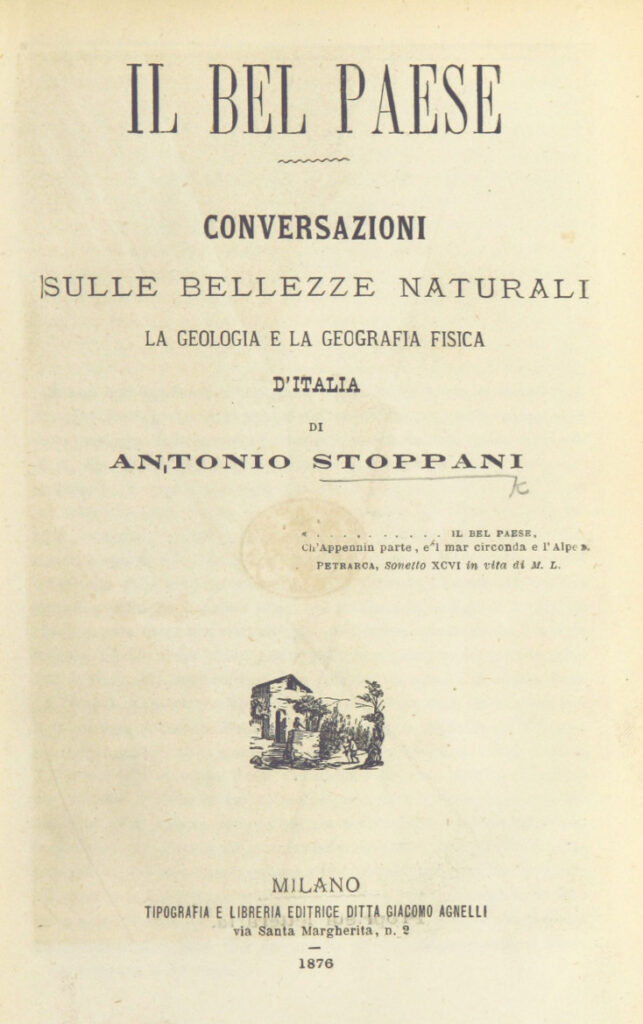 Title page of "Il bel paese"