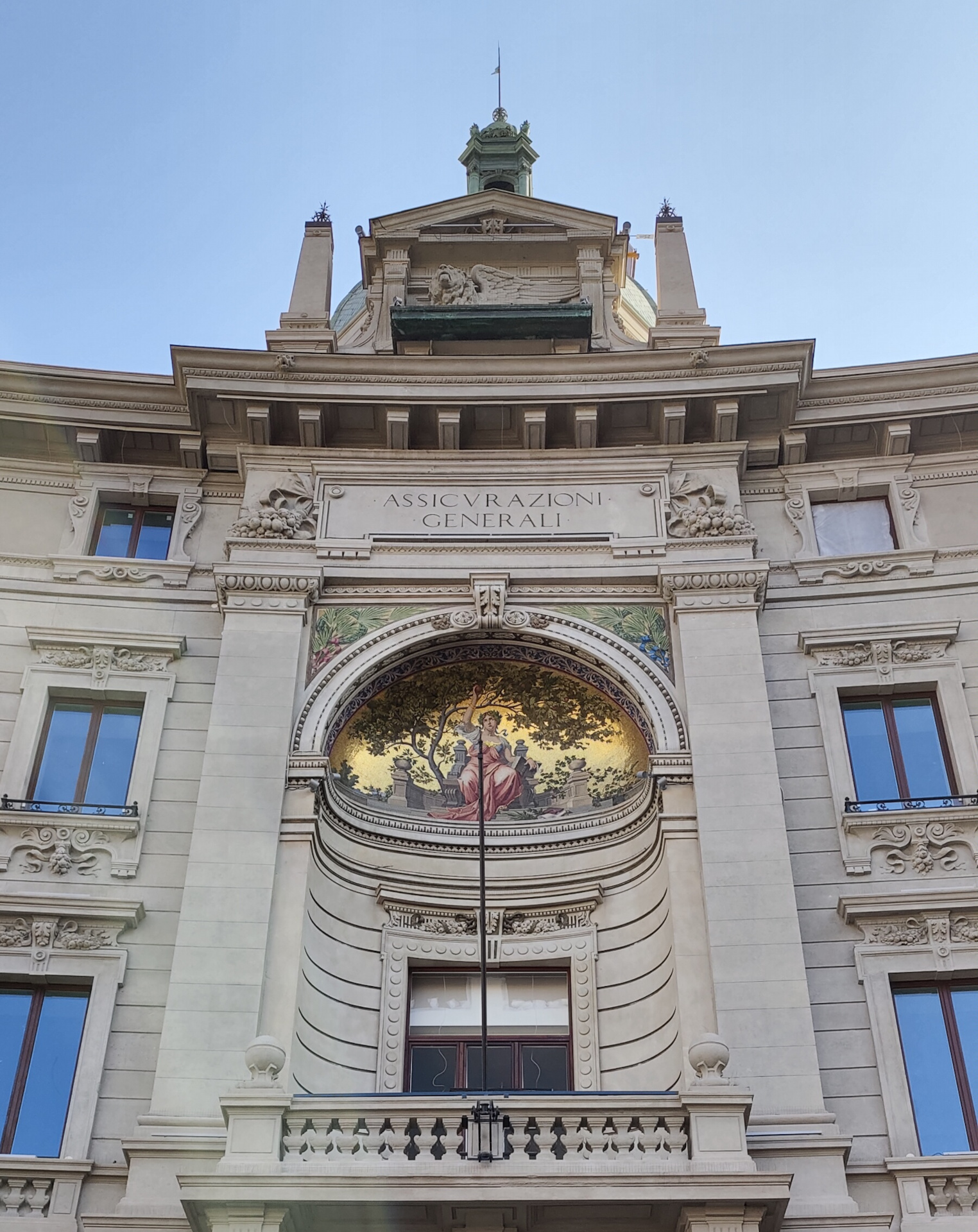 Detail of Palazzo delle Assicurazioni Generali