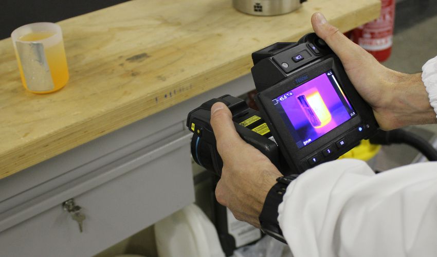 Thermal imaging camera used at ThermALab