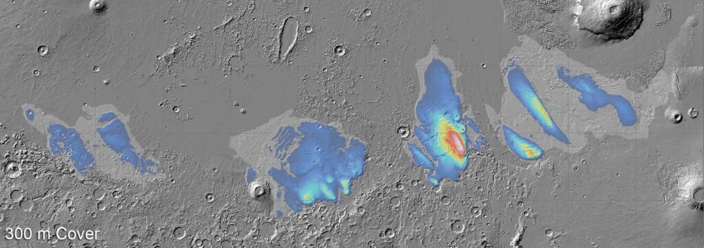 Potential_Ice_Thickness on Mars_copyright ESA