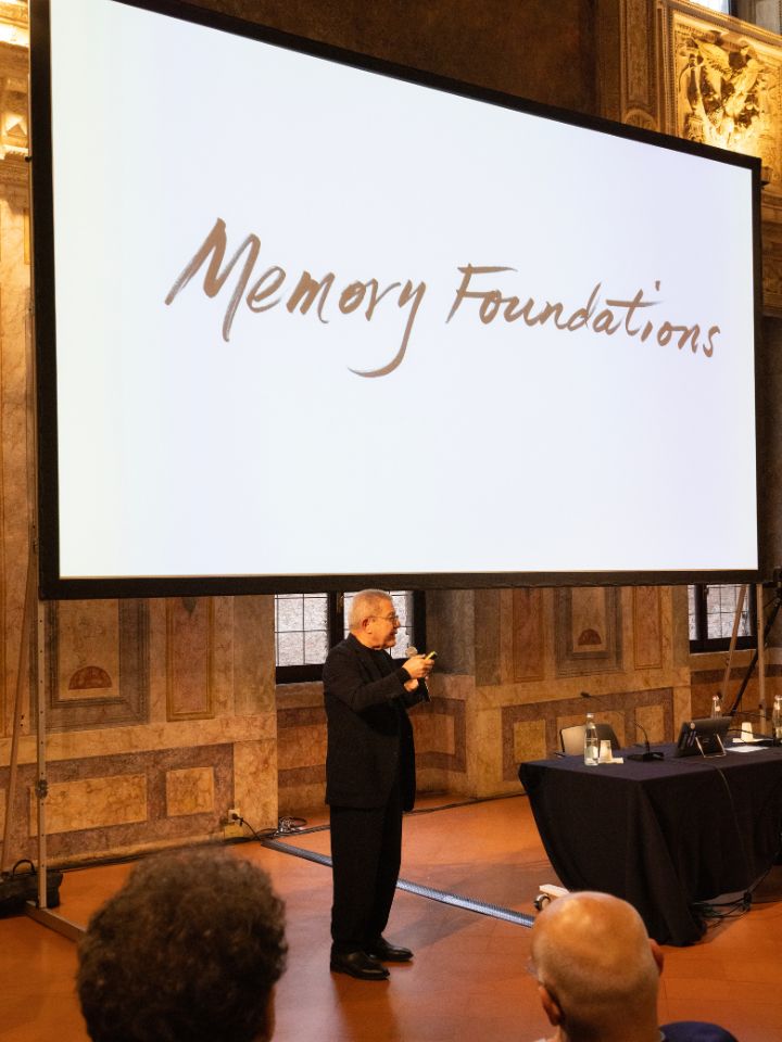 Daniel Libeskind all'evento di apertura di MANTOVARCHITETTURA 2025