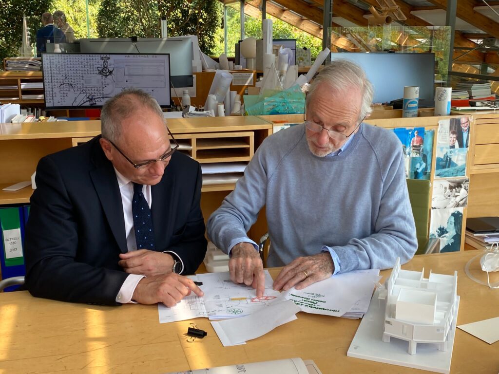 Federico Bucci con Renzo Piano