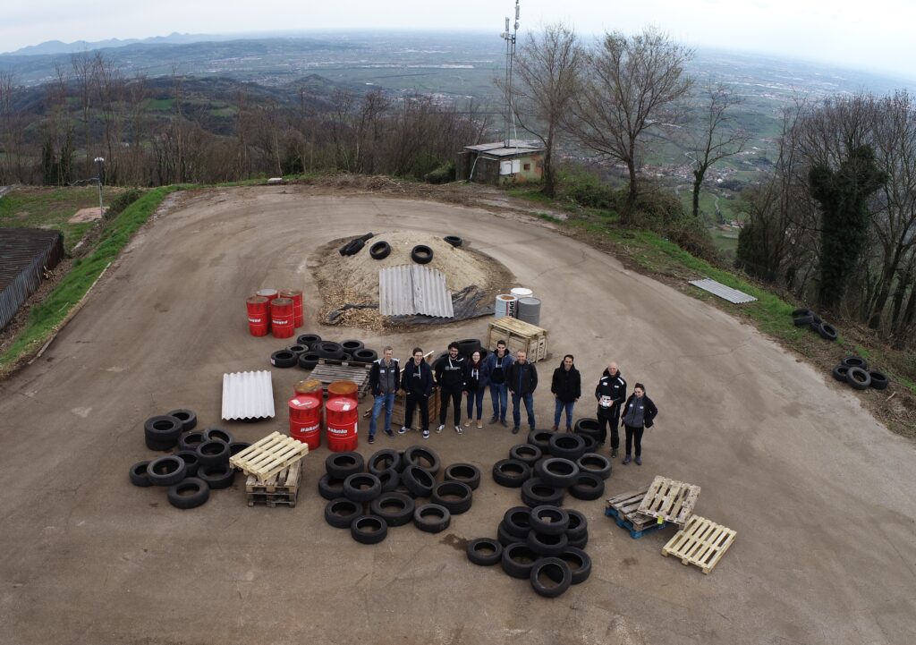 A moment during the experiment in Soave